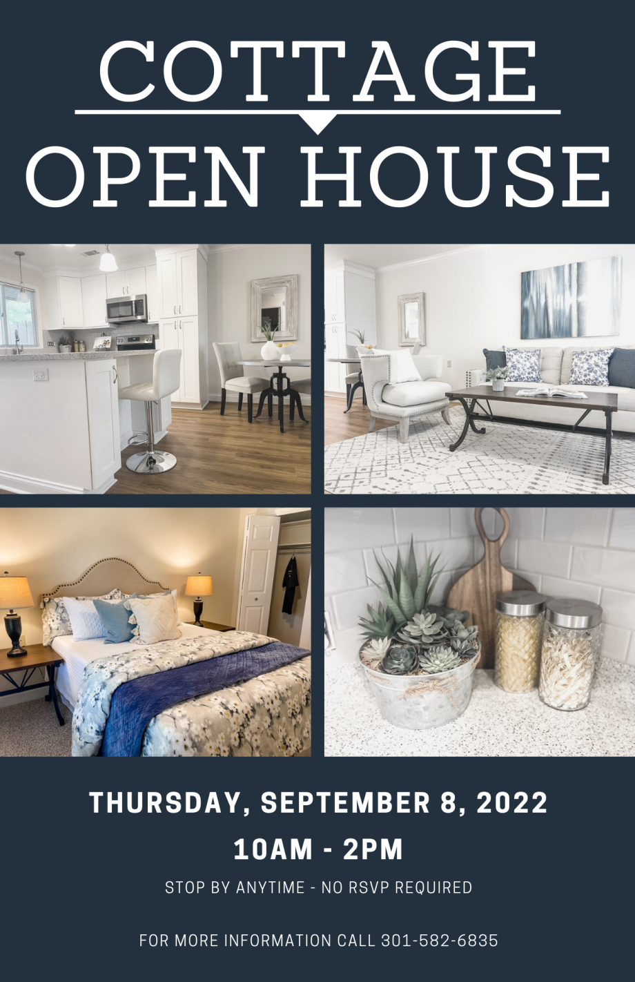 Cottage Open House September 8th 10am - 2pm